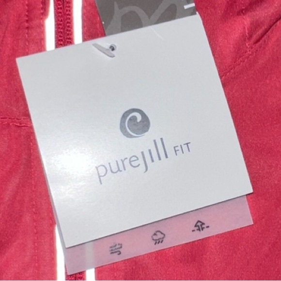 J Jill “Pure Jill Fit” pink jacket - lightweight windbreaker- size large - Picture 3 of 6
